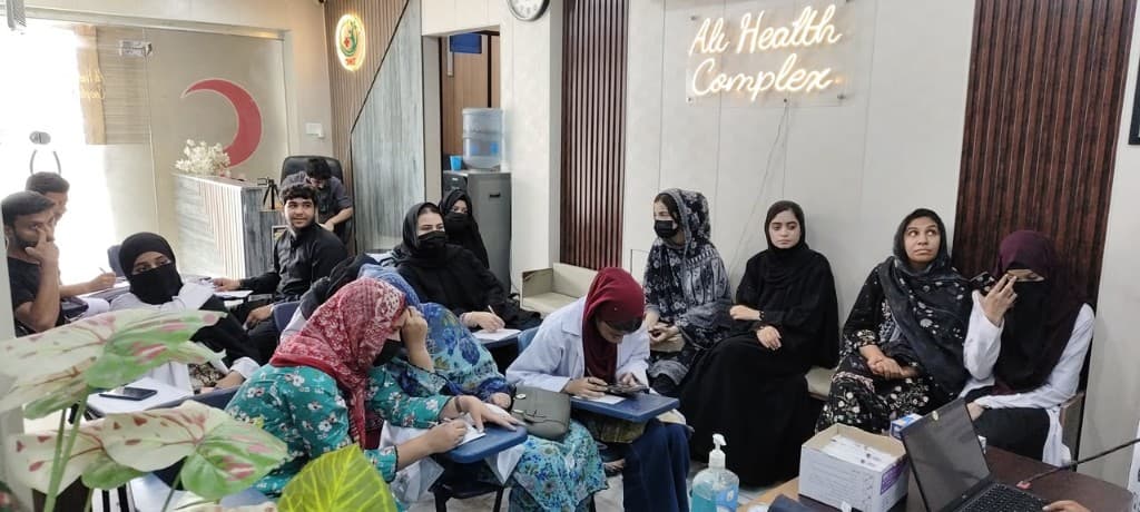 Participants attending the workshop at Ali Health Complex